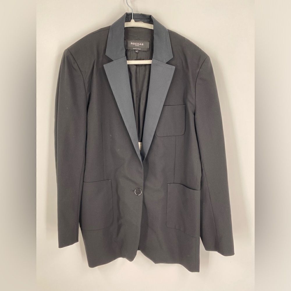 Rochas Paris Women’s Black Jacket size 44